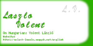 laszlo volent business card