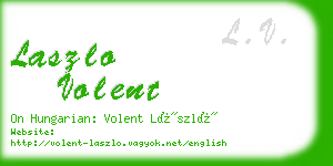 laszlo volent business card